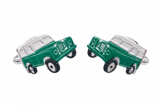 Green Off Road Vehicle Cufflinks